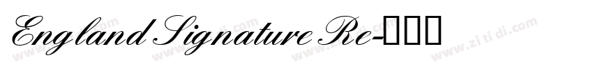 England Signature Re字体转换